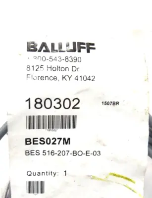NEW BALLUFF BES 516-207-BO-E-03 SENSOR BES027M BES 516207BOE03