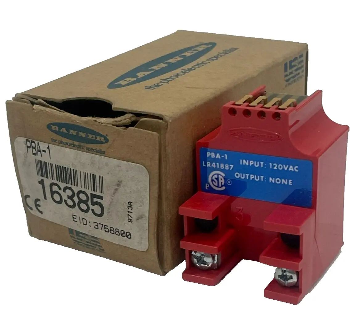 NEW BANNER ENGINEERING PBA-1 WIRE POWER BLOCK 16385 PBA1
