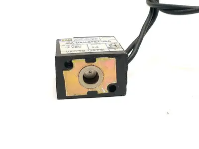 45A-MAH-DFEA-2BA | MAC Valves  Manual Operator Solenoid Coil 12VDC 2.4W - Used