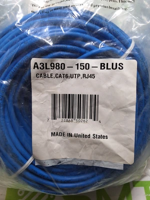 BELKIN A3L980-150-BLUS CAT6 UTP SNAGLESS PATCH CABLE 150ft - BRAND NEW