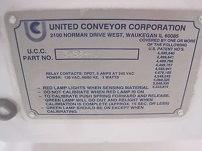 NEW UNITED CONVEYOR CORP 34594-1 LEVEL SWITCH 345941