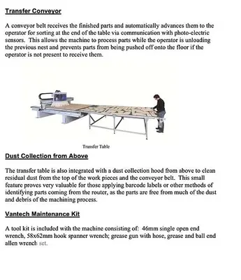 USED 2012 WEEKE VANTECH 480 CNC ROUTER