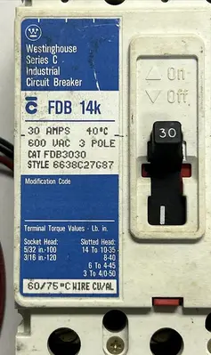 USED WESTINGHOUSE FDB3030