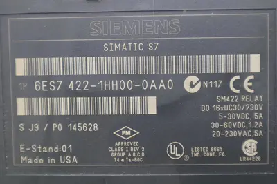 SIEMENS SIMATIC S7 6ES7 422-1HH00-0AA0 DIGITAL OUTPUT MODULE STOCK B-1255