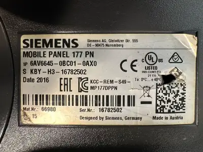 Siemens 6AV6645-0BC01-0AX0 6AV66450BC010AX0 SIMATIC 177 PN (7.4.4)