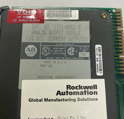 Used ALLEN-BRADLEY 1771-0FE2 Industrial Controls Ohio US | Surplus Asset Holdings #1235791