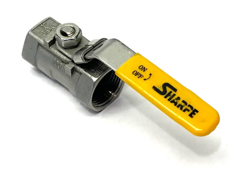 Used Sharpe Stainless Ball Valve CF8M 1" NPT Pump & Valve Parts Michigan US | Maverick Industrial Sales #1392924