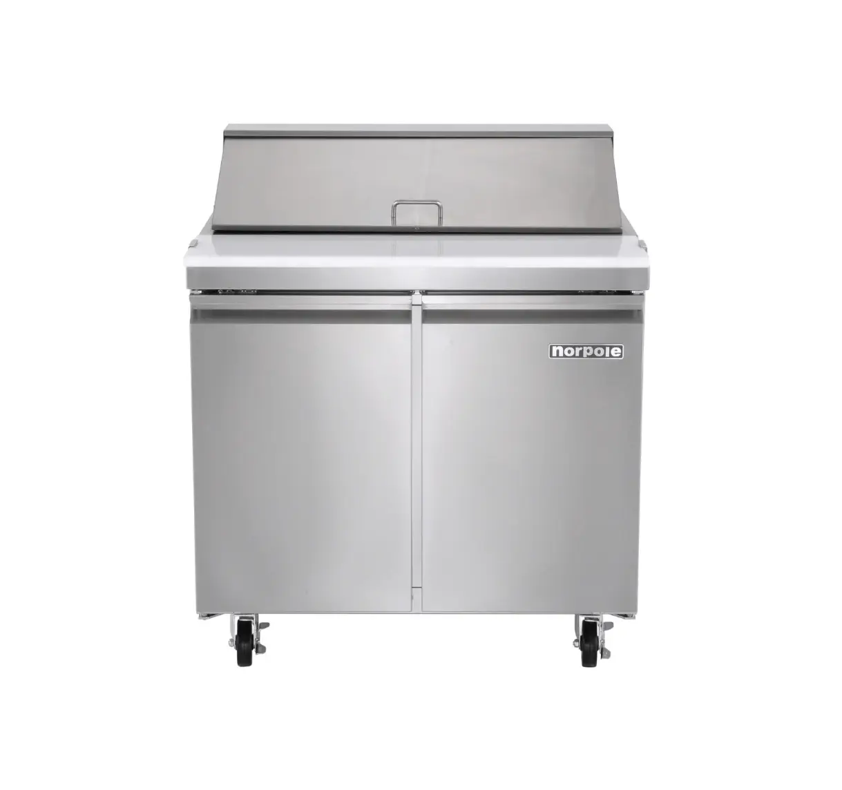 Magic Chef 7.6 CU. FT. COMMERCIAL SANDWICH/SALAD PREP TABLE FREEZERLESS REFRIGERATOR IN STAINLESS STEEL