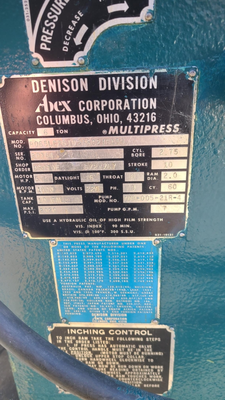 U14515 Denison 3 Ton hydraulic press