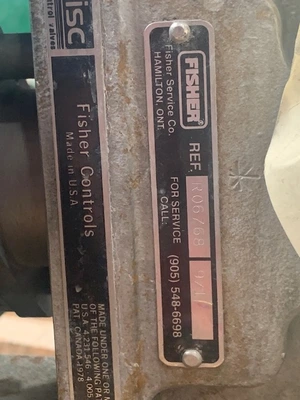 Fisher 12" -150# Stainless Steel Butterfly Valve Type 8510