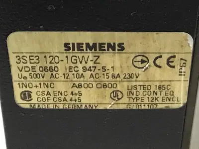 USED SIEMENS 3SE3 120-1GW-Z