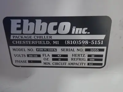 USED EBBCO EDMPC3300IL
