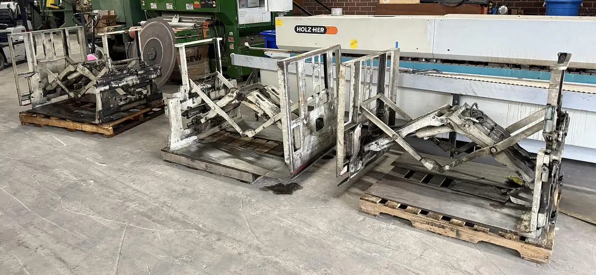 LOT OF (3) CASCADE 4,500 LB. SLIP-SHEET PUSH/PULL FORK-CARRIAGE ATTACHMENTS