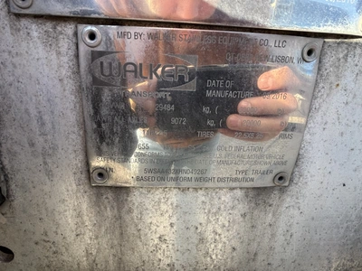 Used 2017 WALKER MILK TANKER TRAILER Liquid Supply Trailers Michigan US | Miedema Asset Management Group #1709464