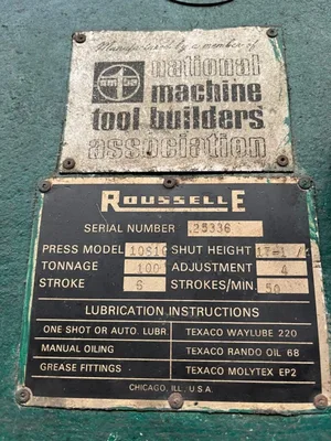 Used ROUSELLE 10S100 Press Brakes Florida US | The Equipment Hub #1423947