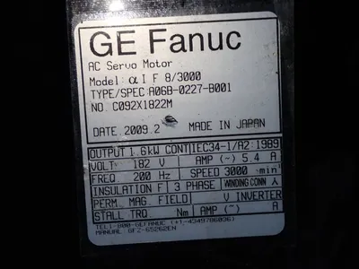 USED 2009 FANUC A06B0227B001
