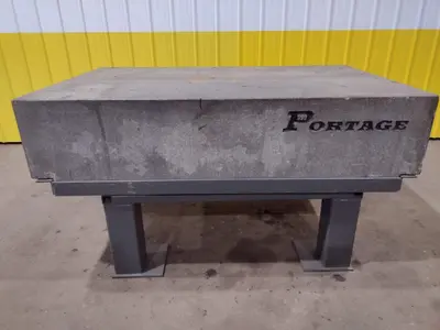 73.5" X 46.5" X 18.5" PORTAGE MITCHELL GRANITE LAYOUT SURFACE PLATE: STOCK #19744