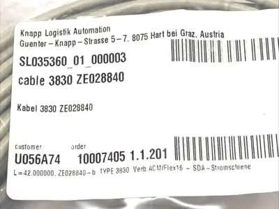 New | in-Stock Knapp Cable 3830 ZEO28840 Cable & Wire Michigan US | Maverick Industrial Sales #1400575