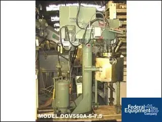 USED 1990 Myers 7.5 HP Myers Dual Shaft Vacuum Mixer, Model OOV550A-5-7.5, S/S