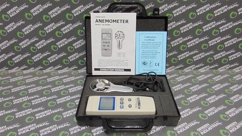 Lutron YK-80AM Metal Vane Anemometer Air Speed Velocity Meter Used