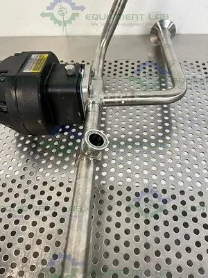 USED 2 ITT PURE-FLO A208 DIAPHRAGM VALVES 90PSI W/ 3/4" AND 1" SANITARY FITTINGS