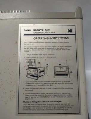 Kodak EktaPro 1000 Cassette Conditioner Motion Analyzer Tape Prep Unit