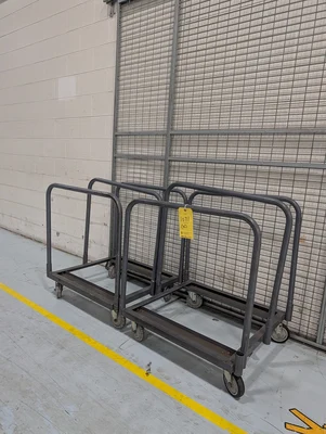 (2) Rolling Table Carts