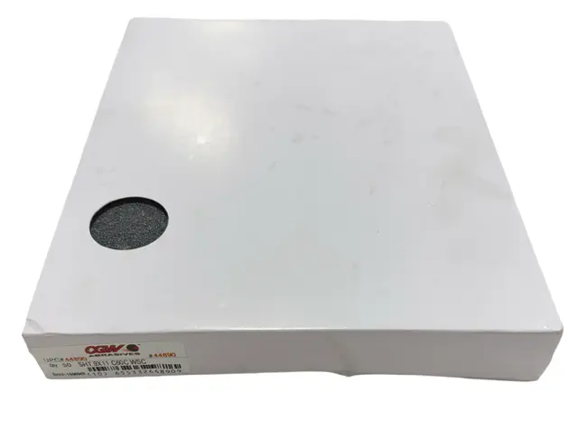 CGW 9" x 11" Waterproof Sanding Sheets 60 Grit Silicon Carbide C-Weight 50 Pack