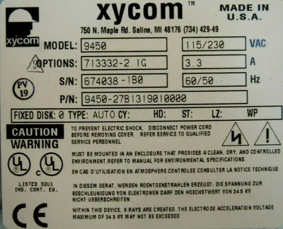 NEW XYCOM 9450-27B1319010000 OPERATOR PANEL 945027B1319010000