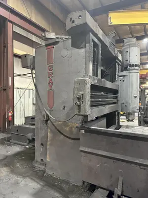 44" x 144" GRAY DOUBLE SIDED PLANER MILL. STOCK #0134825