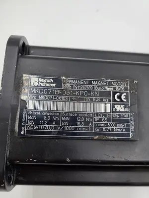 USED REXROTH INDRAMAT REXROTH INDRAMAT MKD07B-061-KP0-KN SERVO MOTOR