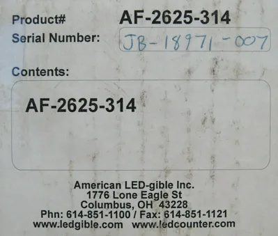 NEW AMERICAN LEDGIBLE AF-2625-314 LED COUNTER/TIMER AF2625314