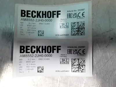 USED BECKHOFF AM85522JH00000