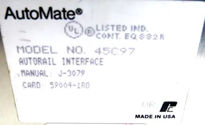 USED RELIANCE ELECTRIC 45C-97 INTERFACE MODULE 45C97