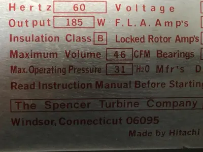 USED SPENCER VB-002E-U