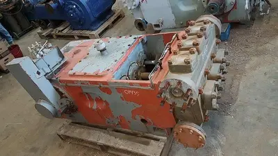 USED OILWELL A-336H / (NATIONAL 202T-6M) TRIPLEX INJECTION/DISPOSAL PUMP