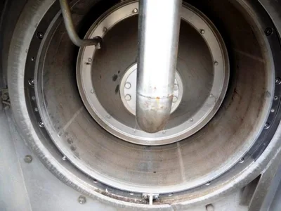 Krauss-Maffei SZ 70-1 pusher centrifuge, 316SS.