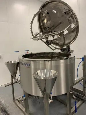 550L Normit S/S Jacketed Vacuum Homogeniser Cream & Paste Mixer VMG 650