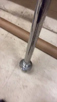 Stainless Steel Industrial Support Pole with Flange Ends