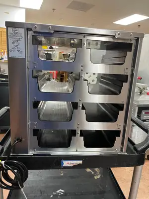 Used Duke Used DUKE FWM3-42 Pass-Through Commercial Food Warmer 208V Hot Food Warming, Holding, & Transport Cabinets Illinois US | Falcon Restaurant Supply #1376379
