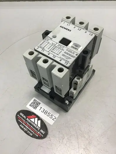 Used SIEMENS 3TF46 PLC Contactors | Ideal Machinery #622024