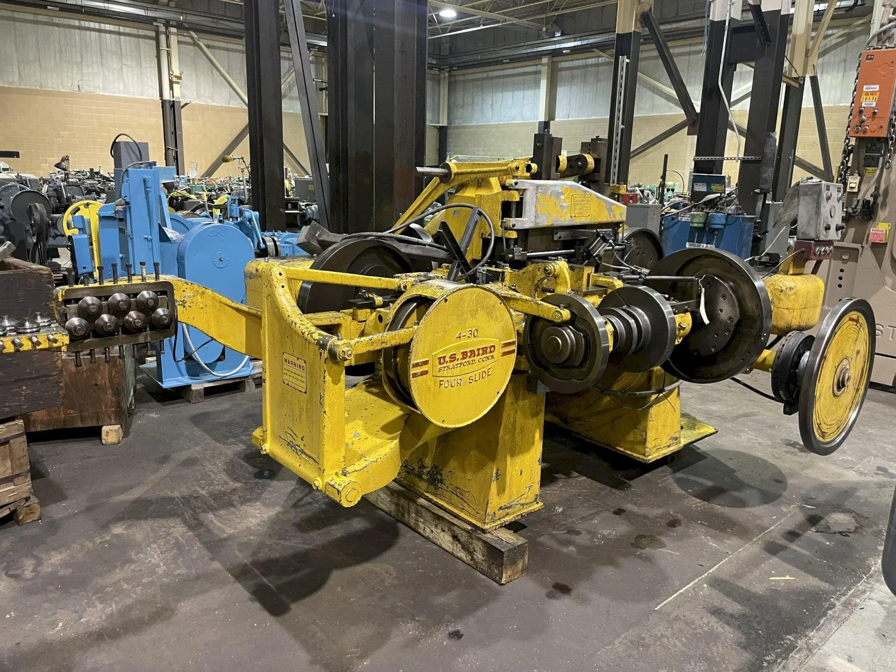 1/4" X 30" US BAIRD #430 FOUR SLIDE WIRE FORMING MACHINE: STOCK #15698