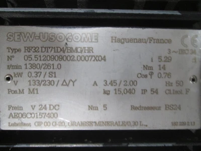 Used SEW-USOCOME _UNKNOWN_ Gearmotors Texas US | OCO Industrial #1600693