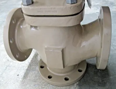 4" 150# Samson 3244 3-Way A105 Mixing Valve 3277 Actuator 20-35 PSI NEW Z25