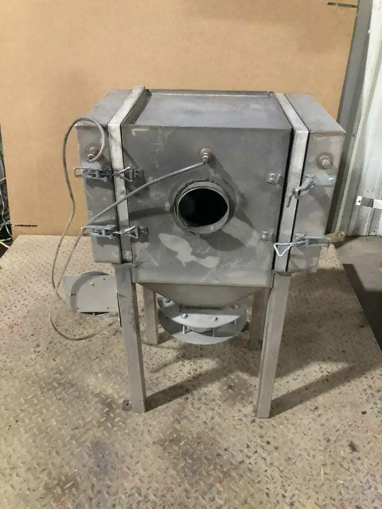 Custom Stainless Dust Collector Hopper / Air Filter w/ UAF FF-1050-B Filters