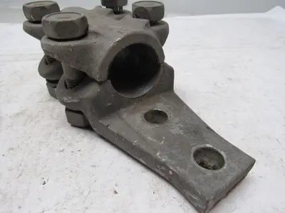 A B W 1-1/4" IPS Straight Bolt Cable To Flat Aluminum Terminal Lug Tap