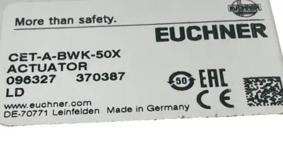 NEW EUCHNER CET-A-BWK-50X ACTUATOR CETABWK50X