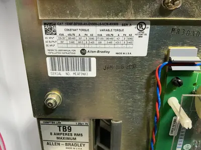 Used 2002 ALLENBRADLEY 1336FBP300ANEN909L6NCMMX909 Variable Speed Drives Ohio US | HGR 24 #1323841