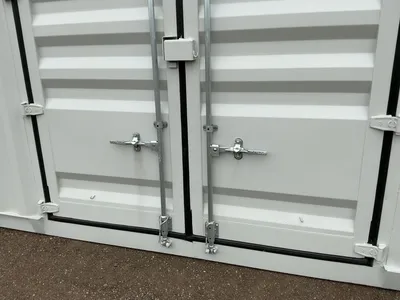 2026 40’L x 8’W x 9’ 6”T High Cube Shipping/Ground Container, swing doors on one end and four sets o...