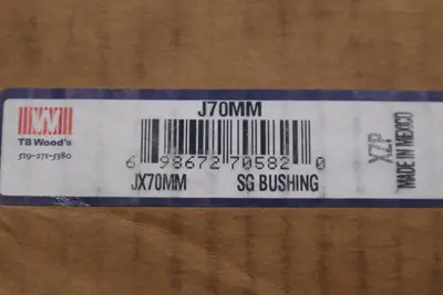 TB WOOD'S J 70MM SG BUSHING - STOCK GF585